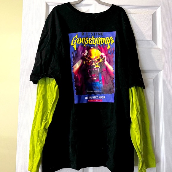 Layered Long Sleeve Goosebumps Tee - Picture 1 of 4